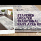 Staveren Traditional Navy Area Rug