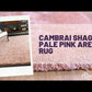 Cambrai Shag Pale Pink Area Rug