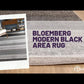 Bloemberg Modern Black Area Rug