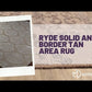 Ryde Traditional Tan Area Rug