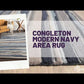 Congleton Modern Navy Area Rug