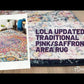 Lola Traditional Pink/Saffron Area Rug