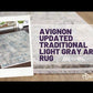 Avignon Traditional Light Gray Area Rug