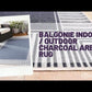 Balgonie Indoor / Outdoor Charcoal Area Rug