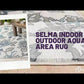 Selma Indoor / Outdoor Aqua Area Rug