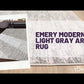 Emery Modern Light Gray Area Rug