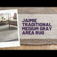 Jaimie Traditional Medium Gray Area Rug