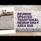 Reunion Traditional Medium Gray Area Rug