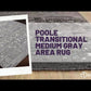 Poole Transitional Medium Gray Area Rug