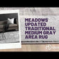 Meadows Traditional Medium Gray Area Rug