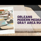 Orleans Modern Medium Gray Area Rug