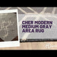Cher Modern Medium Gray Area Rug