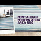 Montauban Modern Aqua Area Rug
