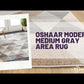 Oshaar Modern Medium Gray Area Rug