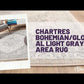 Chartres Bohemian/Global Light Gray Area Rug