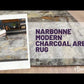 Narbonne Modern Charcoal Area Rug