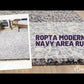 Ropta Modern Navy Area Rug