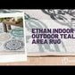Ethan Indoor / Outdoor Teal Area Rug