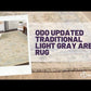 Odo Traditional Light Gray Area Rug