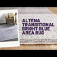 Altena Transitional Bright Blue Area Rug