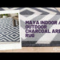 Maya Modern Charcoal Area Rug