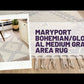Maryport Bohemian/Global Medium Gray Area Rug