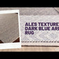 Ales Texture Dark Blue Area Rug