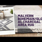Malvern Global Charcoal Area Rug