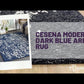 Cesena Modern Dark Blue Area Rug