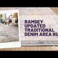 Ramsey Traditional Denim Area Rug