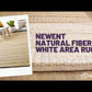 Newent Natural Fiber White Area Rug