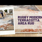 Rugby Modern Terracotta Area Rug