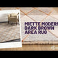 Miette Modern Dark Brown Area Rug