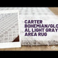 Carter Bohemian/Global Light Gray Area Rug
