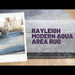 Rayleigh Modern Aqua Area Rug