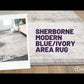 Sherborne Modern Blue/Ivory Area Rug