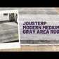 Jousterp Modern Medium Gray Area Rug