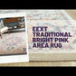 Eext Traditional Bright Pink Area Rug