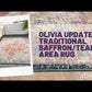 Olivia Traditional Saffron/Teal Area Rug
