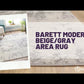 Barett Modern Beige/Gray Area Rug