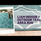 Liam Indoor / Outdoor Teal Area Rug