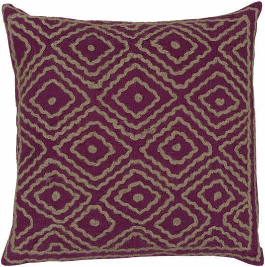Vijfhoek Bright Purple Pillow Cover