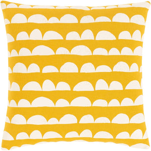 Achthoven Bright Yellow Pillow Cover