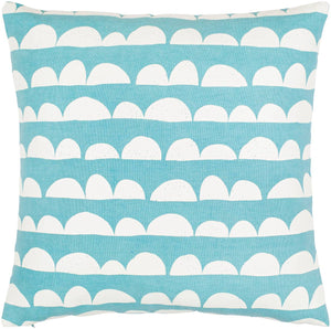 Achthoven Teal Pillow Cover