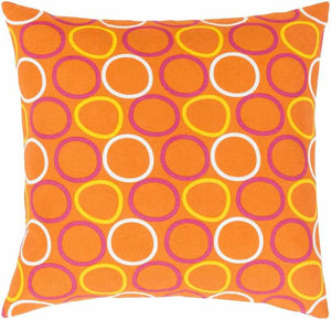 Wilnis Bright Orange Pillow Cover
