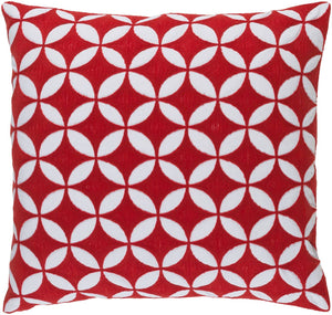 Matena Bright Red Pillow Cover