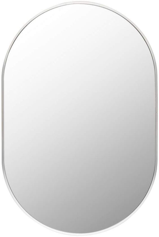 Soyla Modern Metallic Silver Wall Mirror
